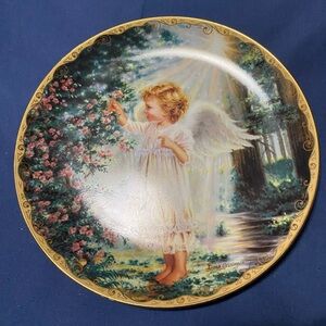 Decorative Plate with Angel Design